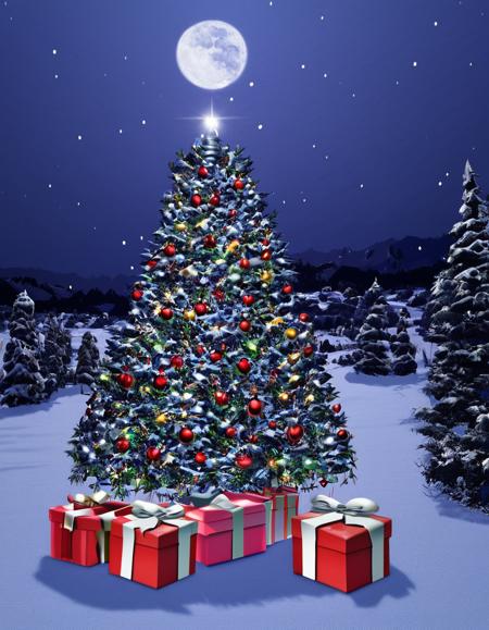 Christmas tree in the forest v1.0