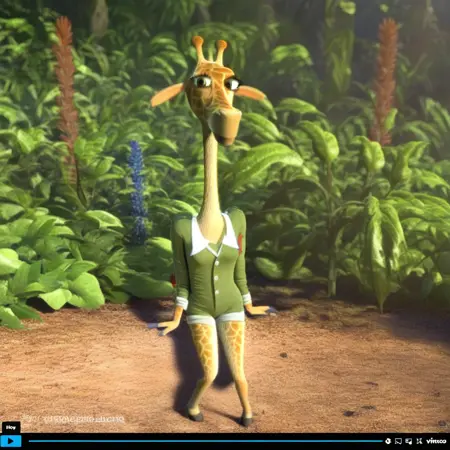 giraffe lady from coco pops commercial uk cgi (2012-2015 era) update