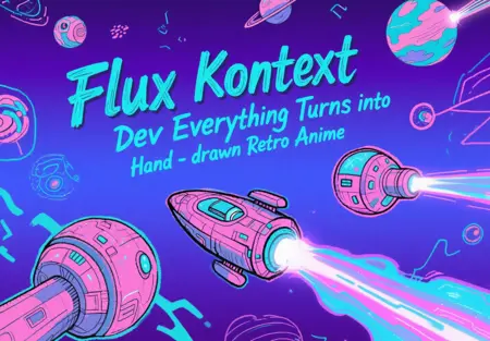 Flux Kontext Dev Everything Turns into Hand-drawn Retro Anime