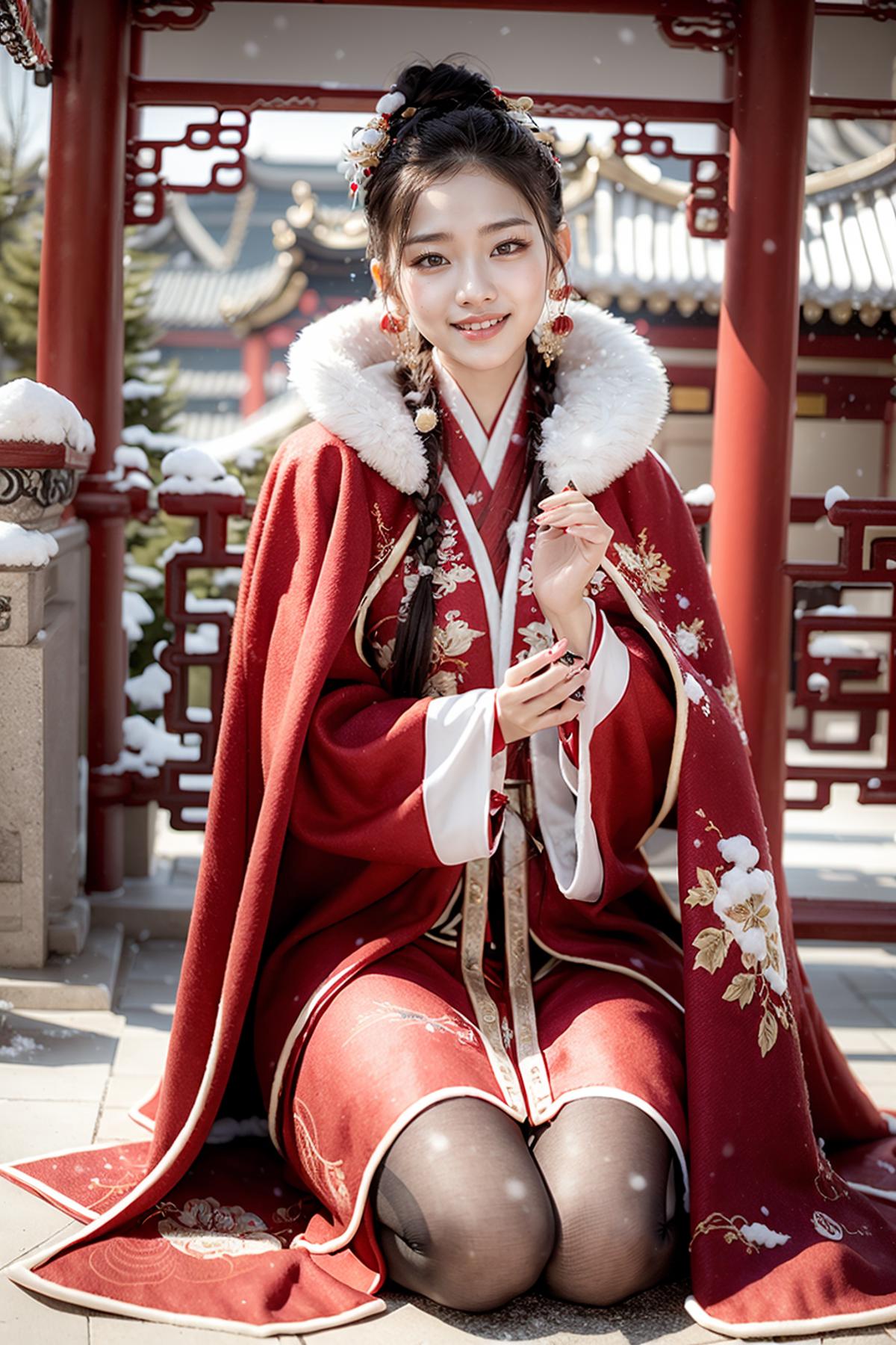 Winter Hanfu - Clothing LoRA image by feetie