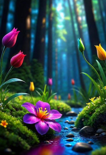 Fantasy, twinkling flowers, forest, light, sparkle, fine art, extreme details, photorealistic, matte painting" ultra highly detailed, detailed, dark bg, dark bg, rainbow color, ceramic, this one digital painting, highly detailed, intricated, intricated pose, clarity, high quality, center align, Miki Asai Macro photography, close-up, hyper detailed, trending on artstation, sharp focus, studio photo, intricate details, highly detailed, by greg rutkowski<lora:xl_more_art-full_v1:0.4>