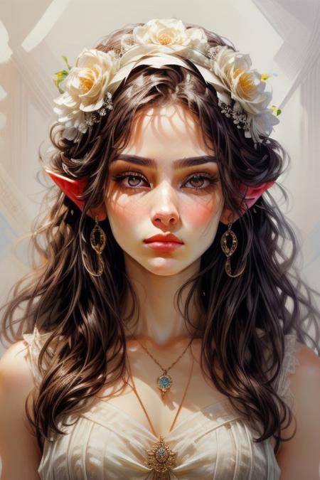 score_9, score_8_up, 8, score_7_up, solo,  
fantasy style, masterpiece, 8k, dynamic pose, 20 y.o, <lora:Fantasy_Classes_SD:1>,
(absurdres, highres, best quality, masterpiece:1.4), score_9, score_8_up, score_7_up, score_6_up, detailed, detailed body, detailed face, (culDraenei, female, purple eyes, no sclera, no pupils, athletic, tall, slim, pale skin, grey skin, long ears), loose long blue dress, yellow pendant, sleeveless, cheerful, (((full body))), posing, (((white background, plain background))), (((no objects in background)))
BREAK
(EyesHD:1.2), (4k,8k,Ultra HD), masterpiece, best quality, ultra-detailed, very aesthetic, sharp focus, depth of field, ray tracing, best lighting, detailed illustration, detailed background, cinematic, beautiful face, beautiful eyes, 
BREAK 
detailed background, eyelashes, erotic, looking seductive, coy. dynamic action image, detailed face, detailed eyes, direct mesmerizing gaze, 
BREAK
oil painting, BadDream, negative_hand, NEG_EMBED_STABLE_YOGI_V3, FastNegativeV2, AissistV2
(detailed:1.3), (sharp focus:1.1), medieval style, (expressive face:1.2),,