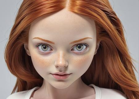 beautiful redheaded girl stood, (detailed eyes,:0.1)