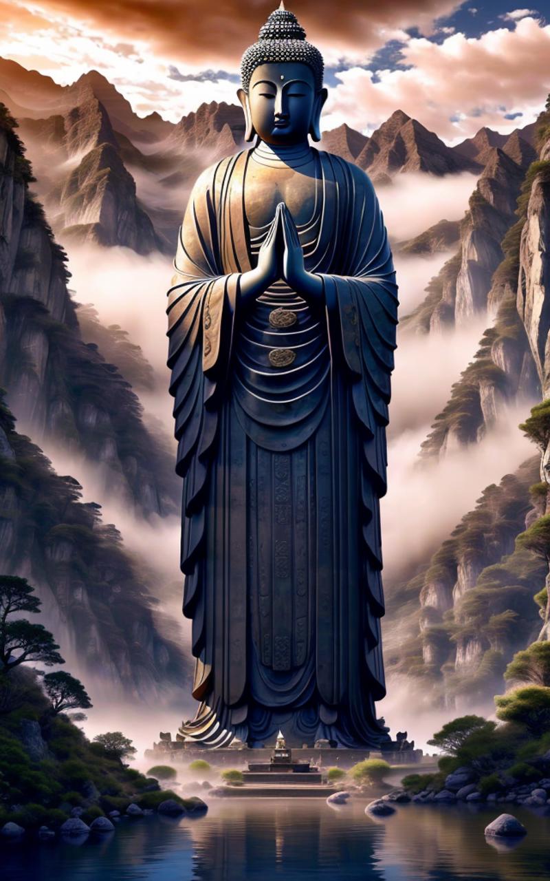 東方佛像 Oriental Buddha Statue Scenery image by ronhong