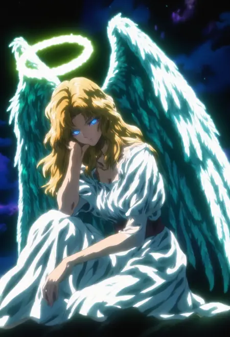 Dark Fantasy 90's anime style Chroma/illustriousXL