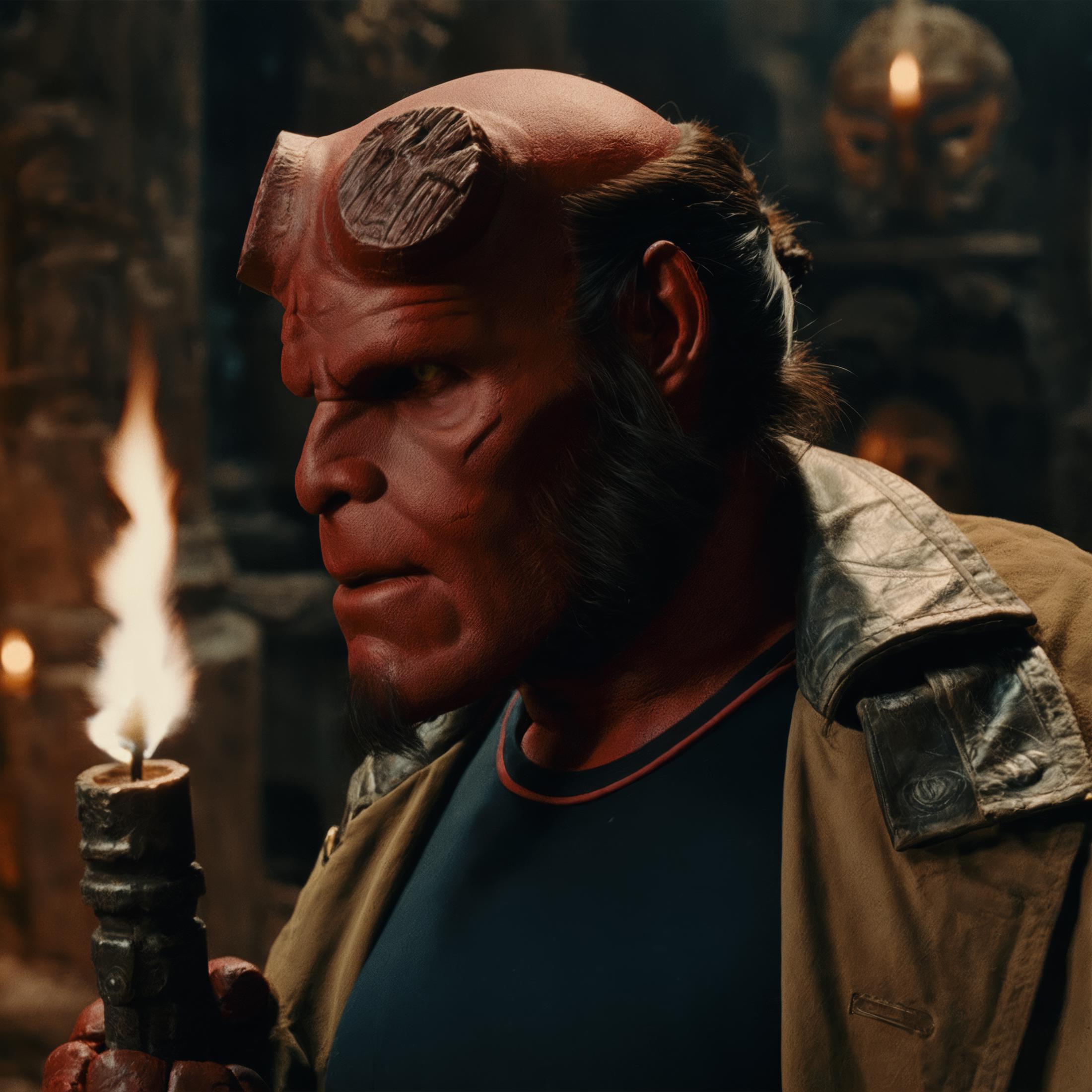 Ron Perlman Hellboy image by thesilvermoth