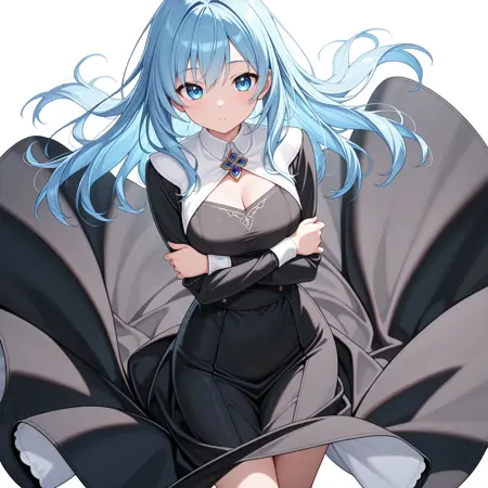 Civitai 青髪お嬢様 / blue-haired ojou-sama