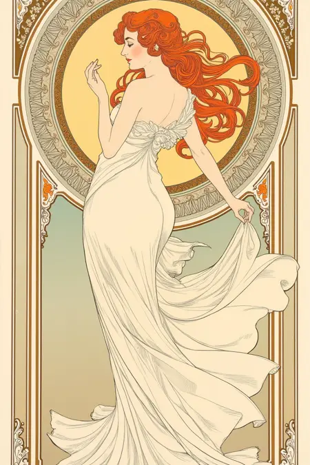 Alphonse Mucha Style