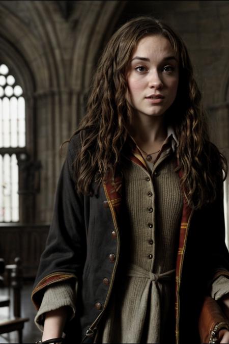 (dvd screengrab, 2010's blockbuster movie, style of harry potter:1.2), hermione granger [koh_sashagrey], hogwarts main hall