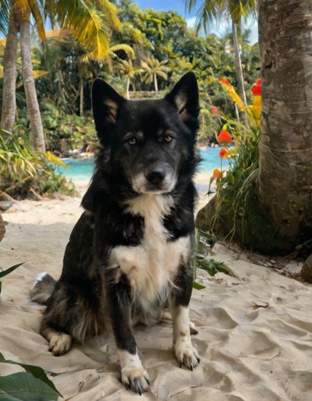 Hela, a husky mix dog. Pony