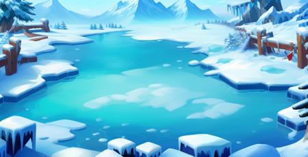 game icon institute, game icon, c_j, outdoors, snow, mountain, scenery, ice, frozen, sky, day, no humans<lora:game icon institute_cj_v1-000016:1>