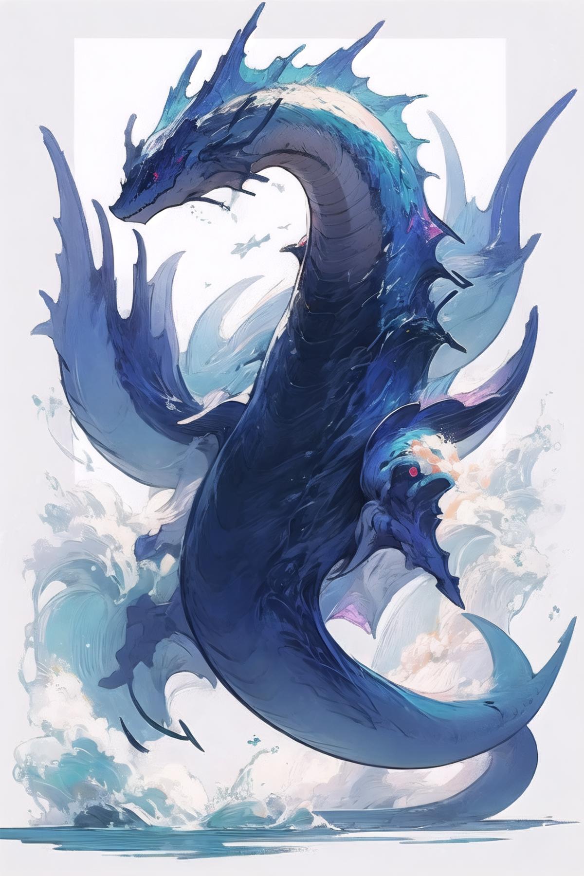 [LoRA] Sea dragon / 海竜 Concept (With dropout & noise version) image by L_A_X