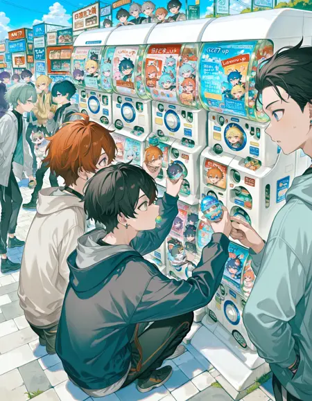 ガチャガチャ 、 ガシャポン / Gacha gacha , Capsule toy machine