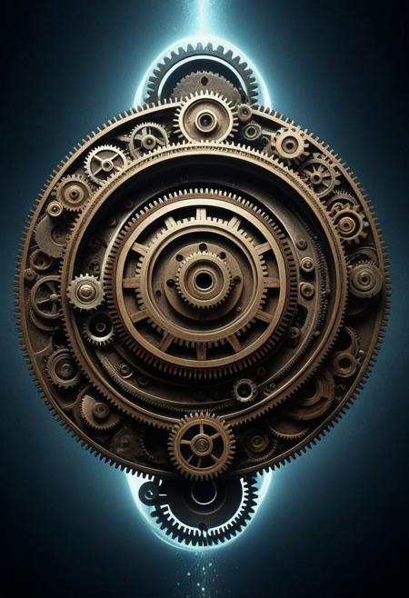 SFW,PG,        Deep in an abandoned dimension, an ancient machine whirs, yet no one built it. It was always there, a self-creating paradox. The Ouroboros Engine is a mechanical serpent swallowing its own tail—except the tail is a series of interlocking gears that endlessly form from the void as the mouth consumes them. Its body is not metal, not organic, but something in-between—shifting textures that make no sense. The deeper you stare, the more your perception warps: gears turning in directions that shouldn’t be possible, cogs that pass through each other like ghosts yet produce real motion. At its core, a floating sphere of pure concept—a gear that does not turn, yet powers all motion in the universe. Who built it? Or is it building itself, rewriting history with every revolution?