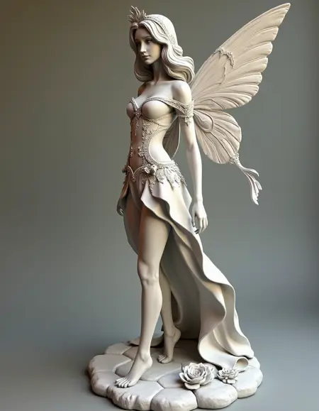 Zbrush STYLE - Gray Clayrender