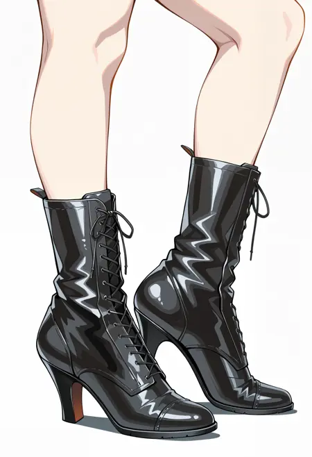 Edwardian Lace Up Ankle Boots