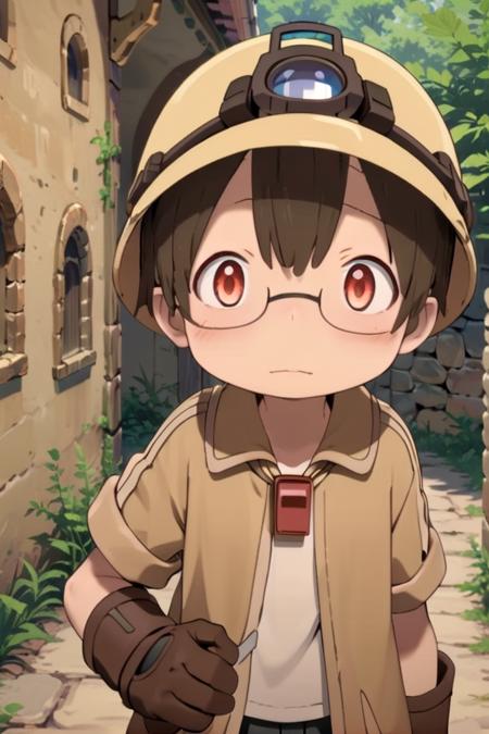 <lora:shiggysdxl-000030:0.7>
10 year boy named mia_shiggy standing in a beautiful village,
he is wearing a red whistle around his neck,
he has black hair, and he has red gradiant eyes, brown helmet, gloves, hat, closed mouth, glasses, black gloves, helmet, glasses, brown jacket,
draw it in the style of Made in Abyss
The soft lighting and detailed surroundings create an immersive environment where imagination runs wild
hyper-detailed,hyper-detailed face, high quality visuals, dim Lighting, sharply focused, octane render, 8k UHD