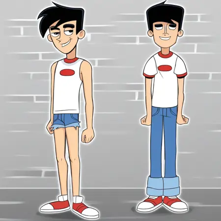 Danny and Maddie Fanton together. From Danny fantom cartoon series.