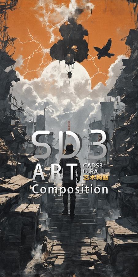 SD3-Art Composition 艺术海报构图设计LoRA-CADS-AiARTiST TEST