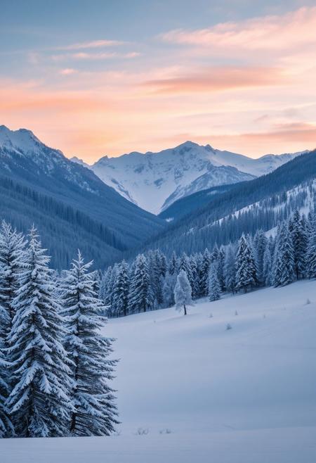 Magnificent winter landscape.