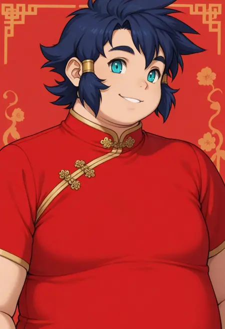 Chubby Guy OC (Akio Takami) - SD1.5 + Illustrious