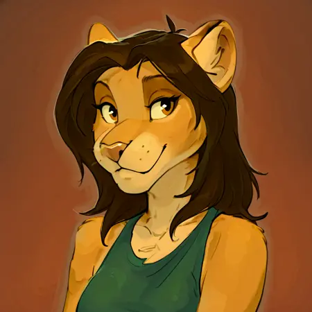 Anthro Lioness Girl