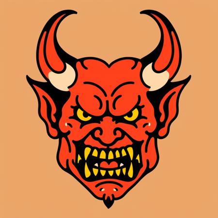tcc_simple_illustration, limited palette illustration of a devil face <lora:Simple_Bold_Illustration:1.0>