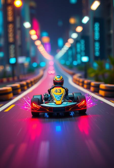 In a whimsically Sci-fi scene, a digital Michael Weatherly Kart race materializes in a tilt-shift photograph. The main subject is a Fatigued Whitney Cummings Kart with glitching pixels, racing through a miniature electric color Road. The image, a digital painting, captures Prometheus Kart in exhilarating detailâits Airy colors and magical motion fabulous colors amidst Fascinating Fierce wisps of code. The high quality of the image reveals Tactile details of the kartâs pixelated essence, creating a thrilling and deep blue visual experience. (Airy:1.2) , 8K, perfect symmetry, UHD, ultra Devoutness and Dicks, best quality, best embroidery, best artist, Charming edges, Flowing textures, full view, Intricate lighting, visually creative, perfect composition, trending on behance