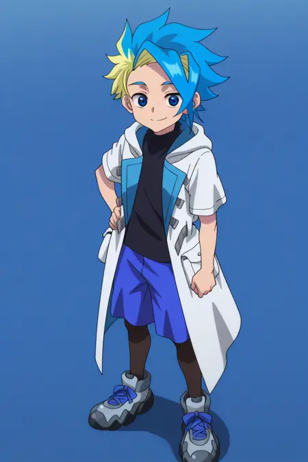 Jaxon Cross (Blader X)/Ekusu Kurosu (Kamen X) - Beyblade X