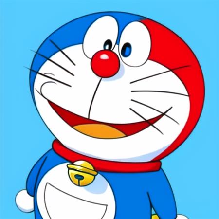 <lora:Doraemon-V1:1.0>,a cartoon character with a blue background and a red nose and a red nose and a blue background with a cartoon character with a red nose and a blue background and a red nose and a, aqua_background, blue_background, blue_sky, blue_theme, full_body, simple_background, sky,  "a cartoon character with a blue outfit and a red nose and a yellow bell around his neck and a red nose",