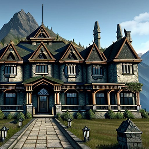 skyrim mansion in the country
