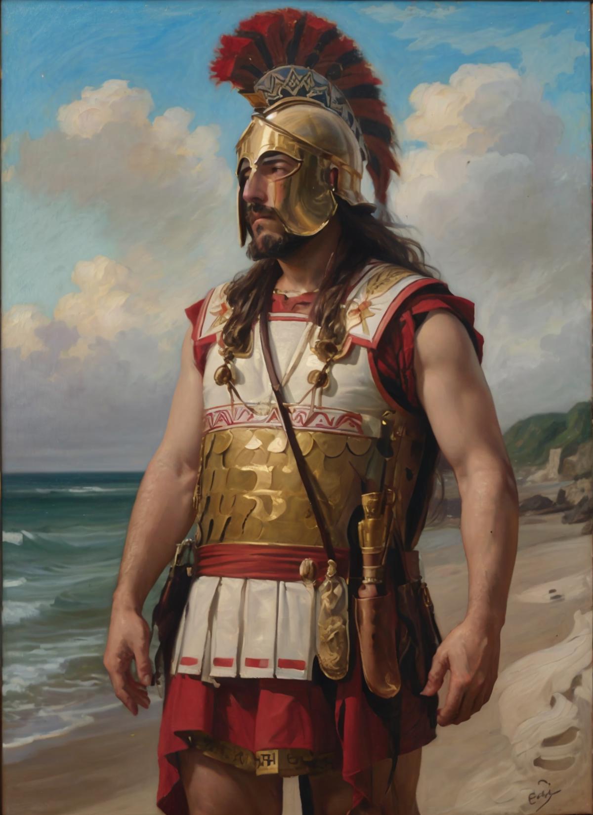 Greek Hoplite Warrior - Linothorax Armor image by MelmothTheWanderer