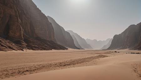sinai desert vast ominous ancient egypt, award winning photograph + cinematic shot + photos taken by ARRI 65 + incredibly detailed, sharpen, details + professional lighting, photography lighting + 50mm, 80mm, 100m + lightroom gallery + behance photographys + unsplash, global illumination