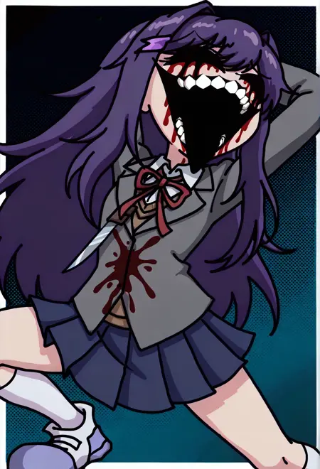 Lady Y (Friday Night Funkin/FNF Monika.EXE)