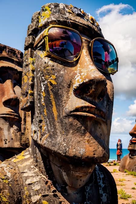 Moai Statue: Easter Island (Rapa Nui, Chile) [Illustrious & SD1.5] v1.0