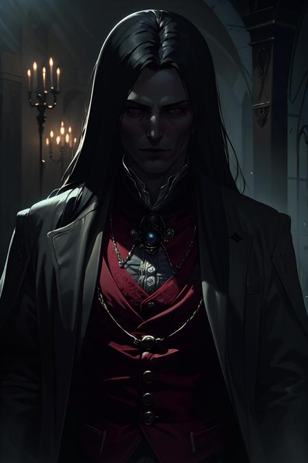 Strahd von Zarovich, vampire, long hair