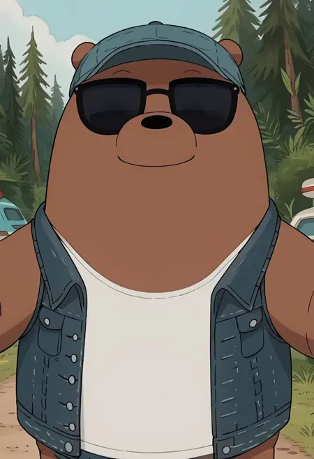 Grizzly Bear (from. We Bare Bears) Pony LoRA