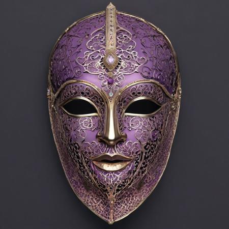 hyper-realistic, arabic style, noble style, (light-pale-purpure) metall bacinet with (light-pale-purpure) metall facemask, (side view), black background