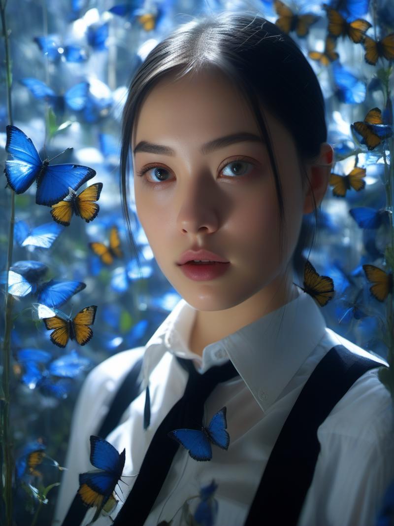 Blue_butterfly_SDXL 蓝色幻蝶 image by A_banana