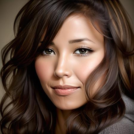 ((1girl)),  portrait of  Michaela Conlin,winter, darker skin,  (masterpiece, extremely detailed skin, photorealistic) , <lora:MichaelaConlin:0.8>