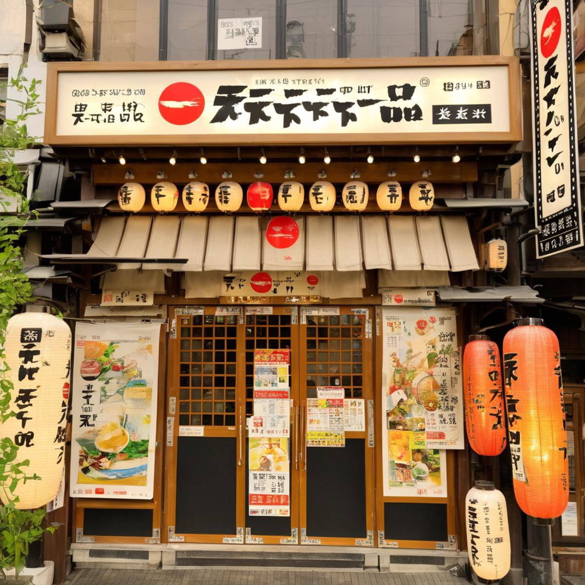 鶏ガラベースのこってりが有名なラーメン店 / tenkaippin SDXL image by swingwings