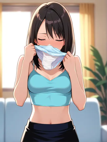 Sniffing Panties [Concept] [Illustrious]