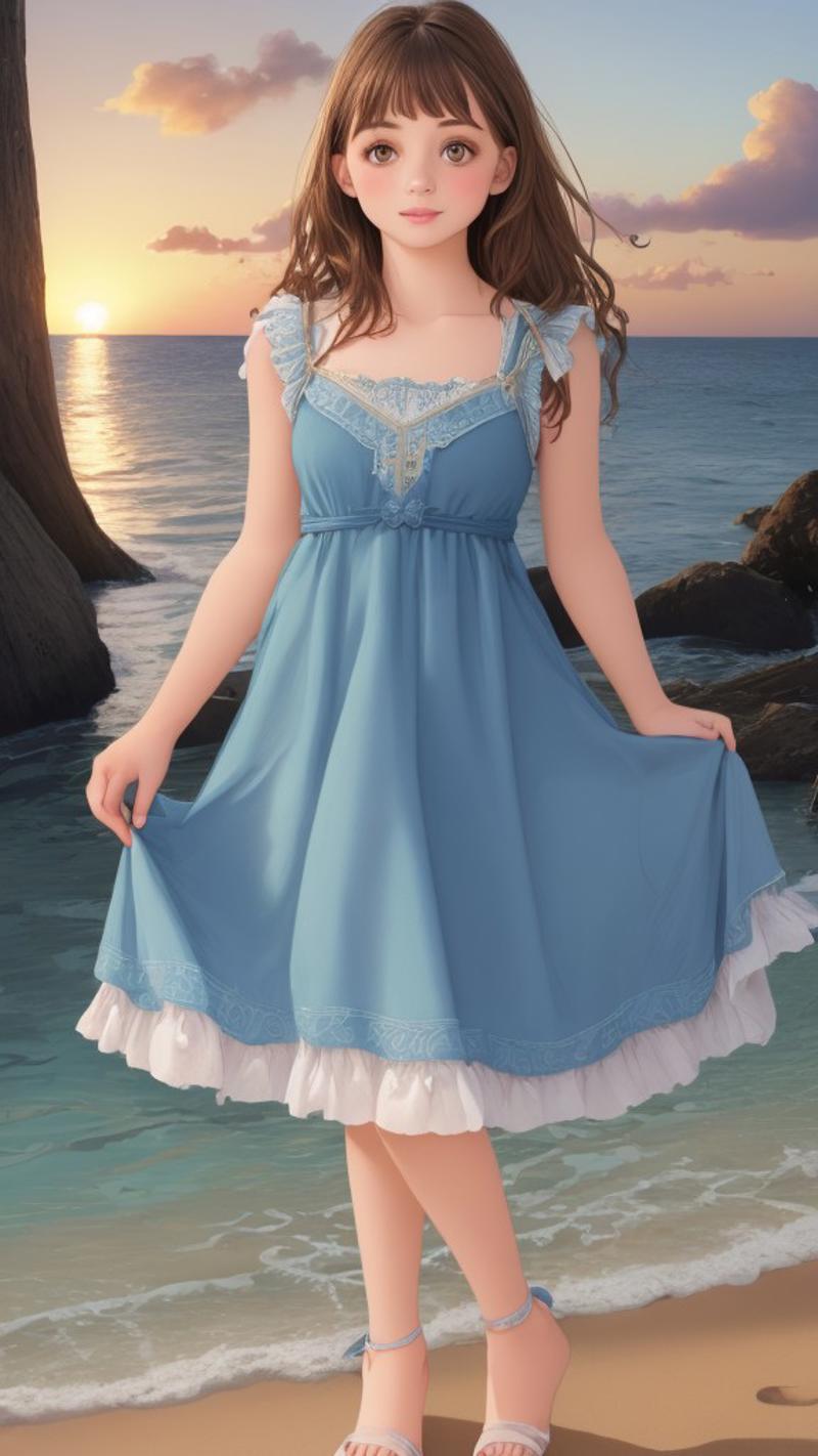 【白昼夜影之国】Dress No.2 Blue Dress image by DigitalDuck