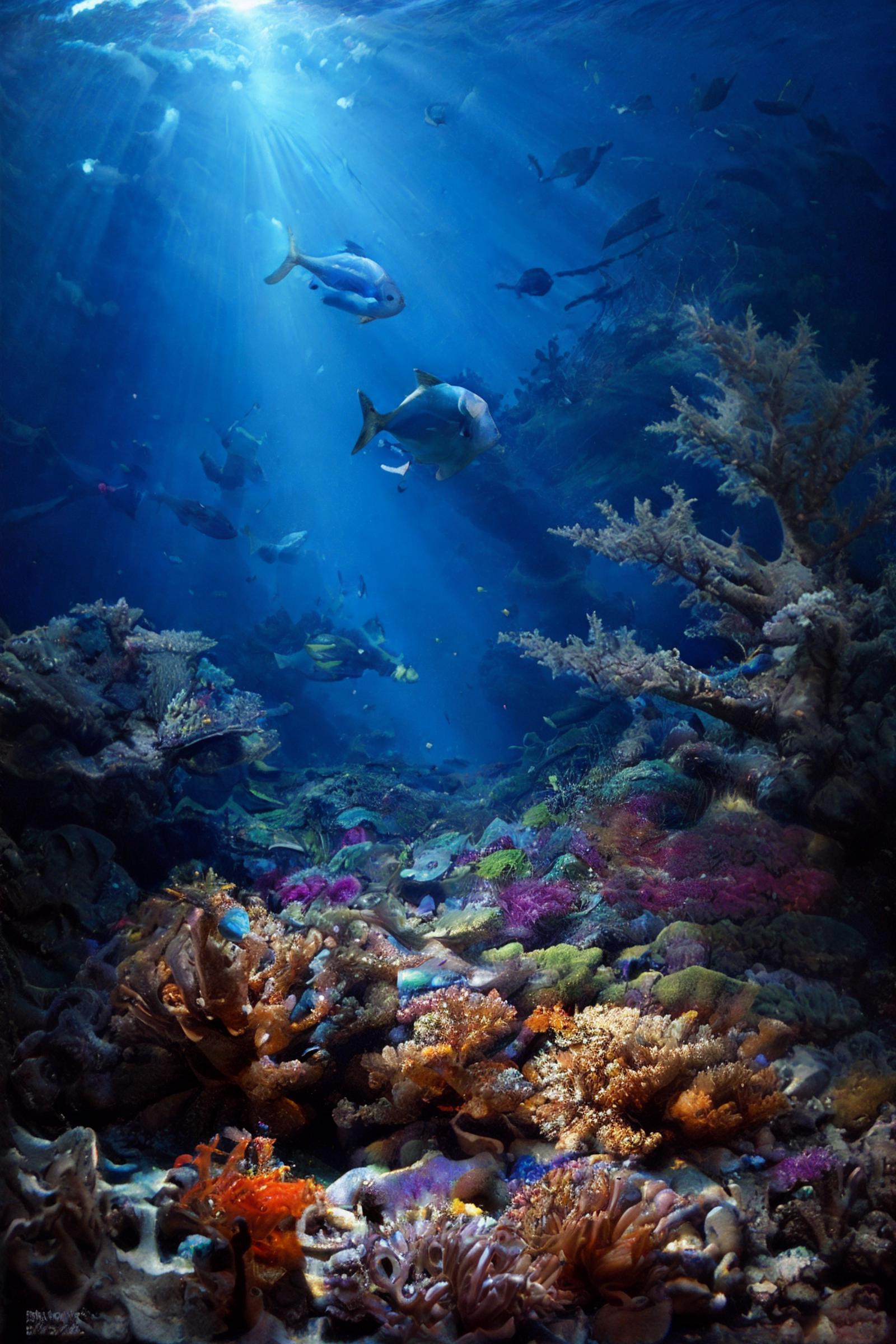 Deep Ocean Photography HD image