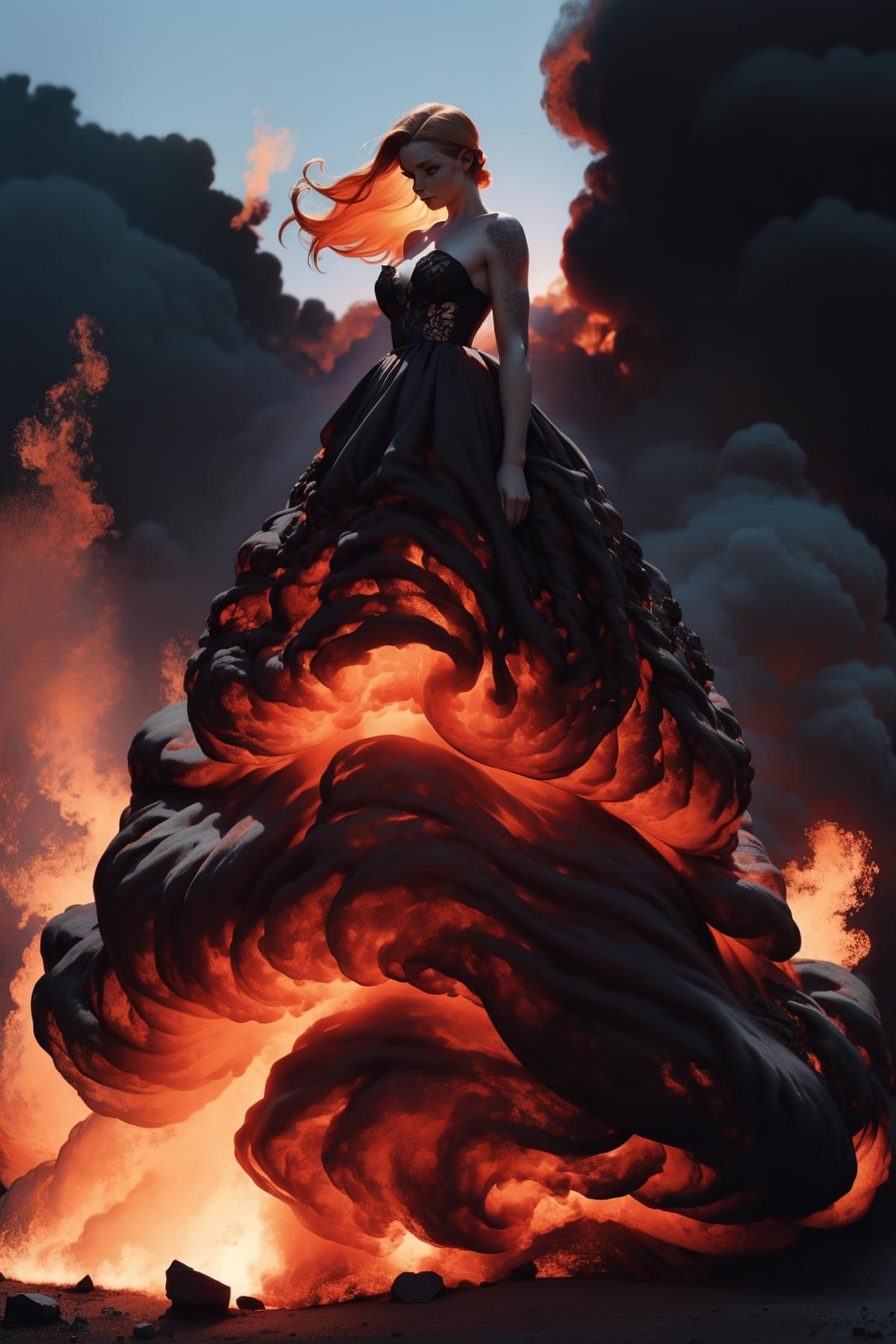 Lava Gown image by freckledvixon