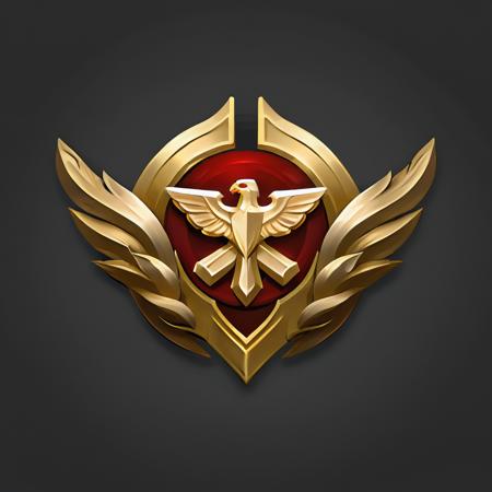masterpiece, rank game icon,8k, <lora:rankgameicon_Hap_XL:1.6>, non country specific military insigniaï¼