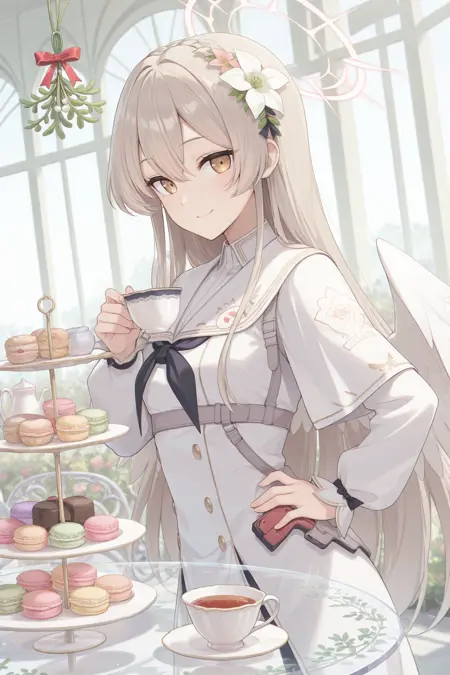 Kirifuji Nagisa 桐藤ナギサ | Blue Archive ブルーアーカイブ | Default & Swimsuit Illustrious