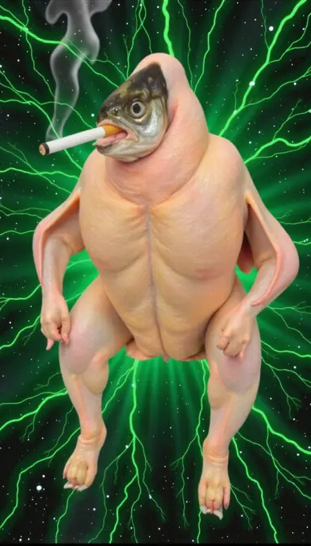 Smoking Chicken Fish