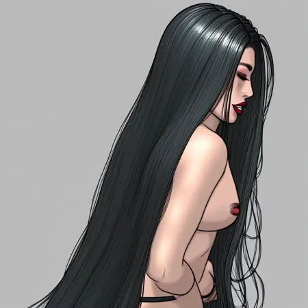 Long hair bdsm
