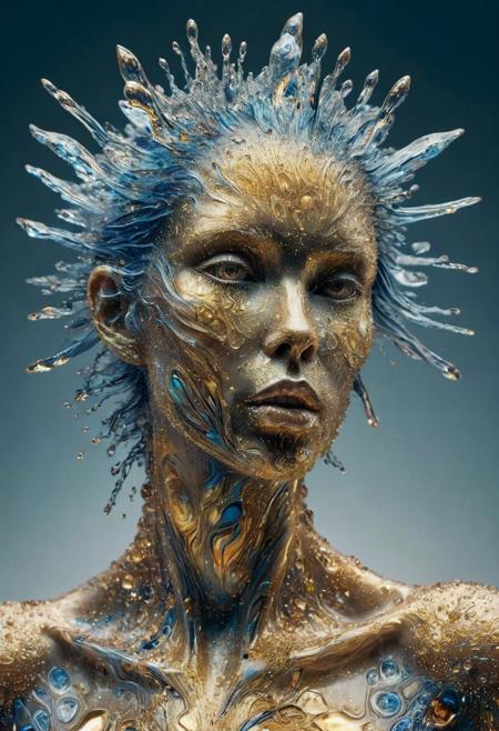 dog, 
blue sky, 
amazingly fluid, 
detailed, 
3d fractals, 
light particles, 
water drops, 
shimmering light, 
dreamy, 
surreal, 
alcohol ink, 
smooth, 
shimmering, 
dreamy glow, 
conceptual art by Alberto Seveso, 
Anna Dittmann, 
Arthur Rackham, 
16k, 
sf, 
intricate artwork masterpiece, 
ominous, 
matte painting movie poster, 
golden ratio, 
trending on cgsociety, 
intricate, 
epic, 
trending on artstation, 
by artgerm, 
h. r. giger and beksinski, 
highly detailed, 
vibrant, 
production cinematic character render, 
ultra high quality model